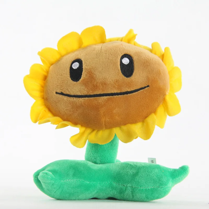 Low moq Plants vs Zombies game Plush Toys Doll Sunflower Peashooter Plants Soft Stuffed Toys for Children Kids