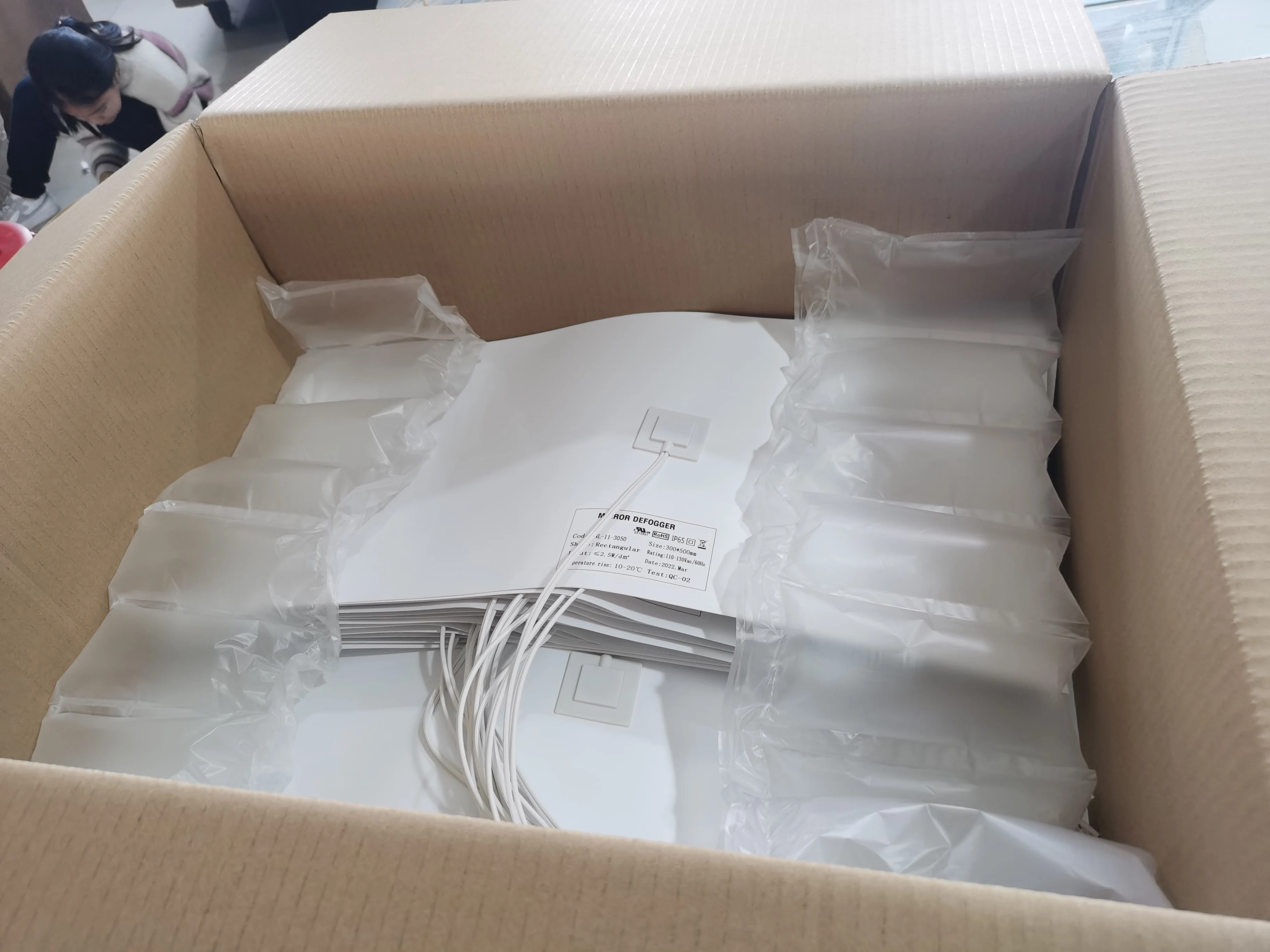 DC12V AC110V 220V современный дизайн ПЭТ зеркальный обогреватель противотуманная пленка Demister Pad LED ванная комната овальный квадратный светодиодный