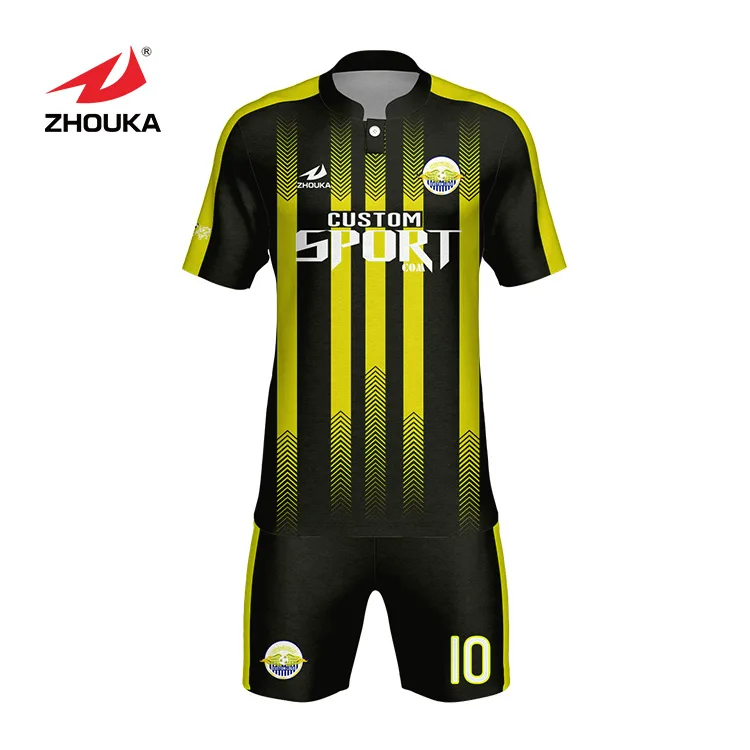 Custom Football Shirt Maker soccer uniforms set team sublimation soccer jersey