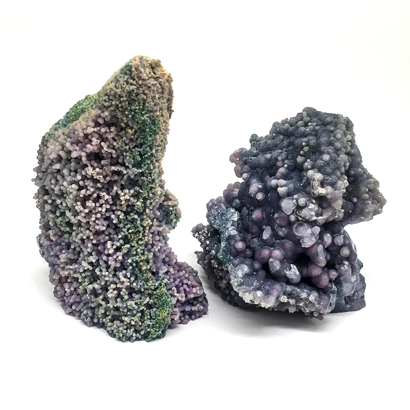 Wholesale natural Amazing Hand Carved grape agate skulls  purple crystal crafts heading crystal Skulls for decoration and sale