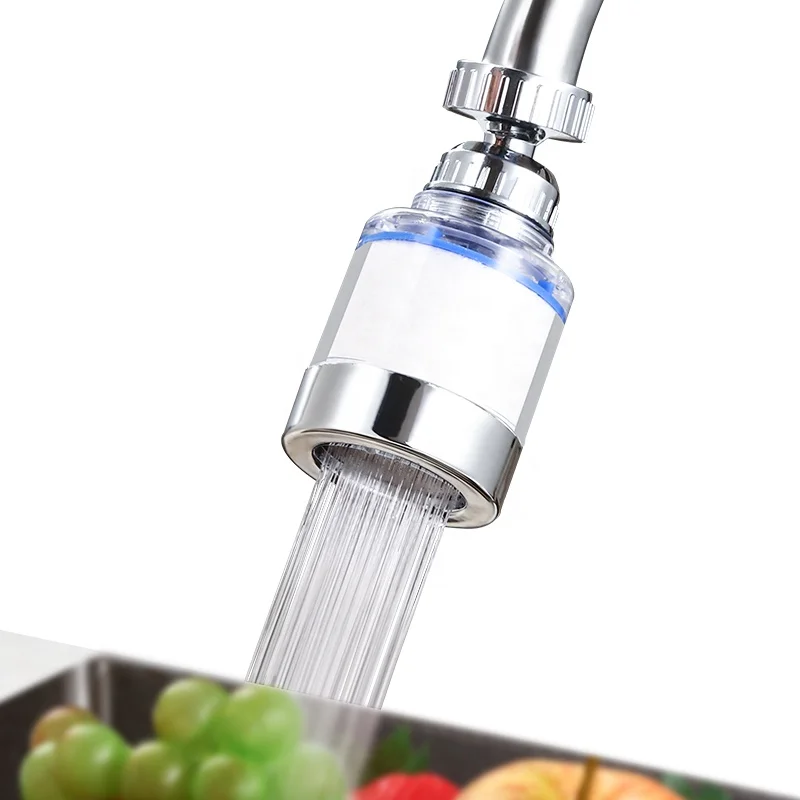 360 Degree Rotating Tap Water Filter / Mini PP Filter Faucet Water Purifier