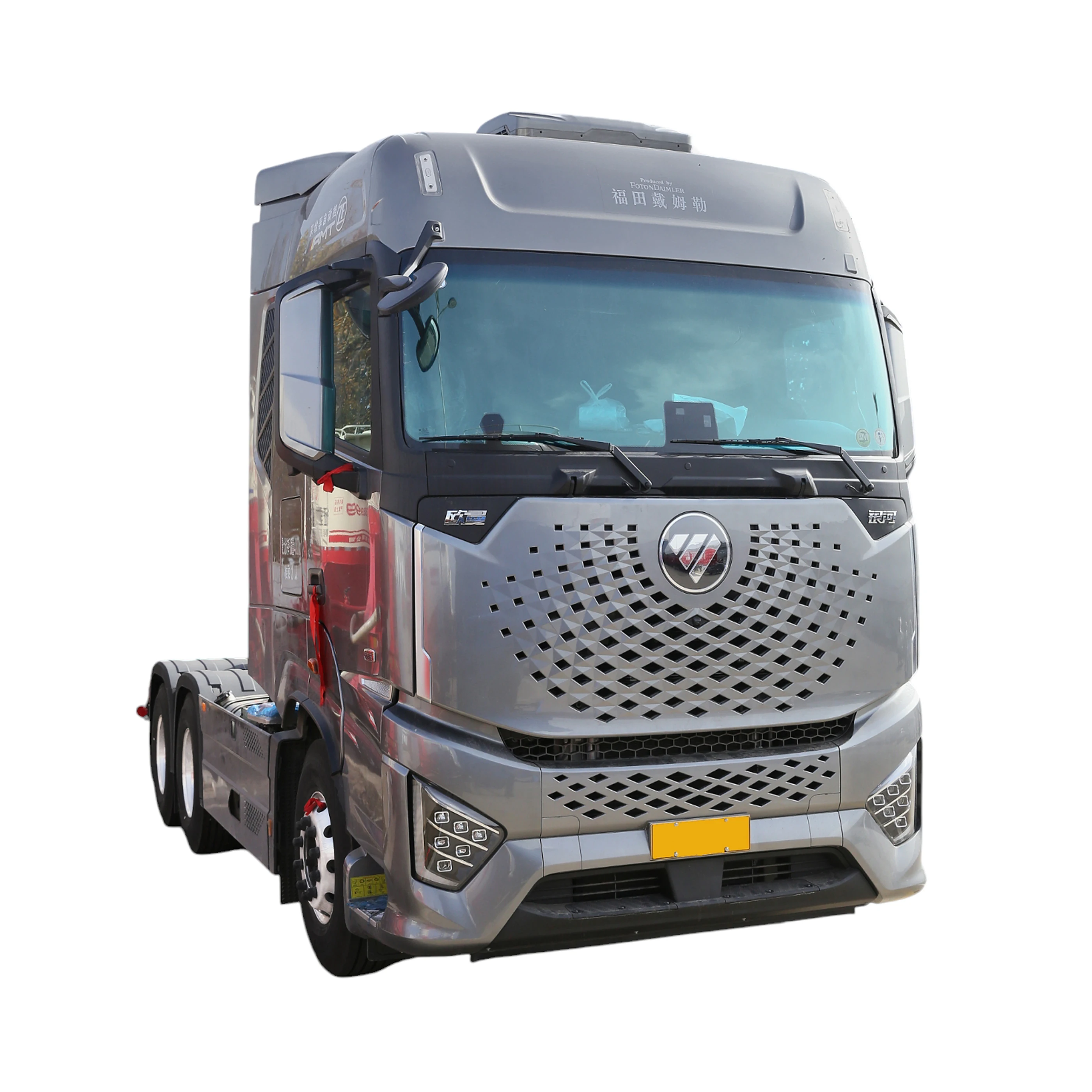 Factory Direct Sales  used  Foton Daimler Auman 580Hp 6 Series 6x4 AMT Tractor Truck Cummins LNG Automatic Large Inventory