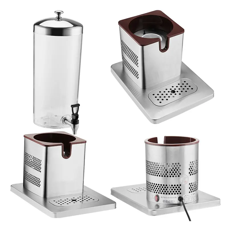 6-liter stainless steel electric heating beverage dispenser, juice, milk, tea, coffee dispenser, self-service beverage machine