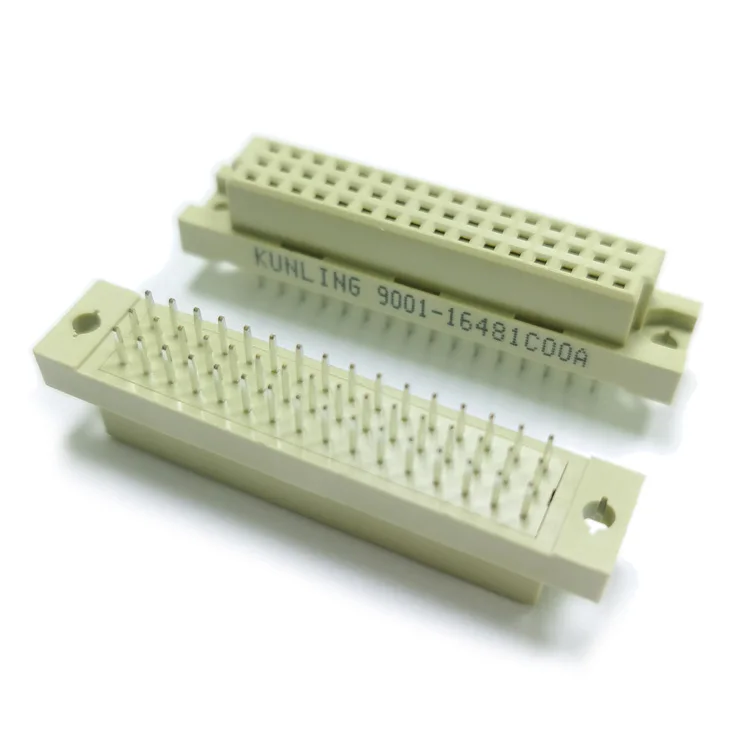 
2.54mm pitch 3 rows 48P Straight PCB DIN41612 Connector, 3*16pin Female Header Straight Type for PCB Board 