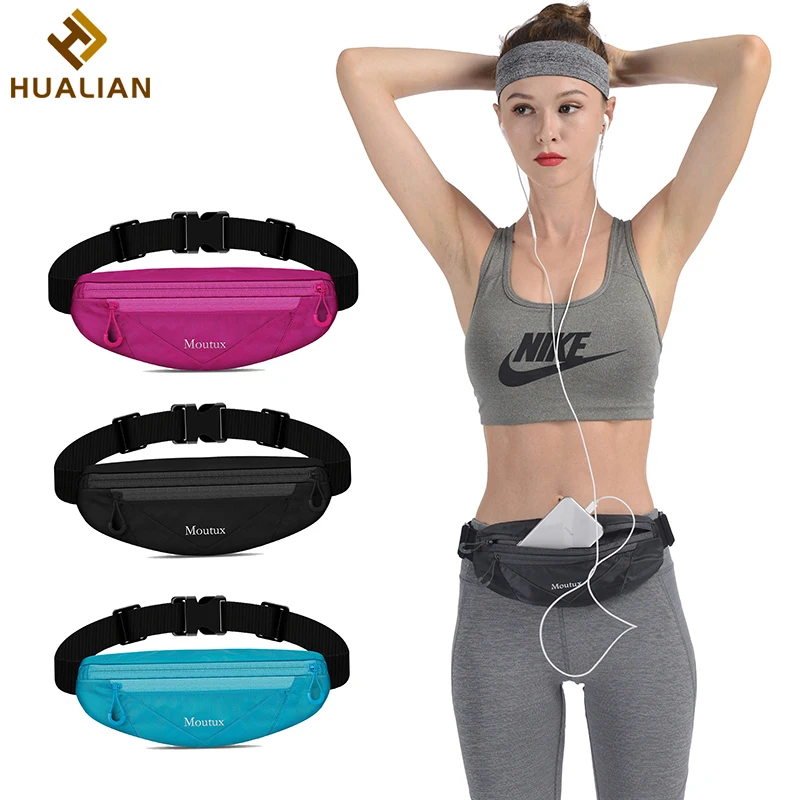 HUALIAN Nylon waterproof Fanny Pack Waist Bag Bum Pack Bag Sport Running belt for men women