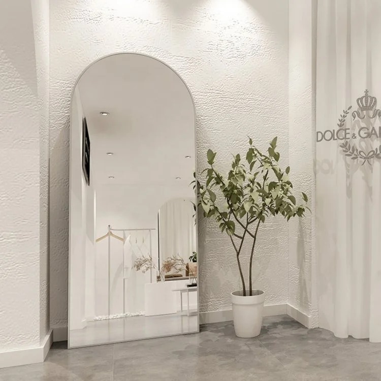 Hot selling hanging large Factory supply Gold buy Custom manufacturer arch floor dressing full body length glass mirror for sale