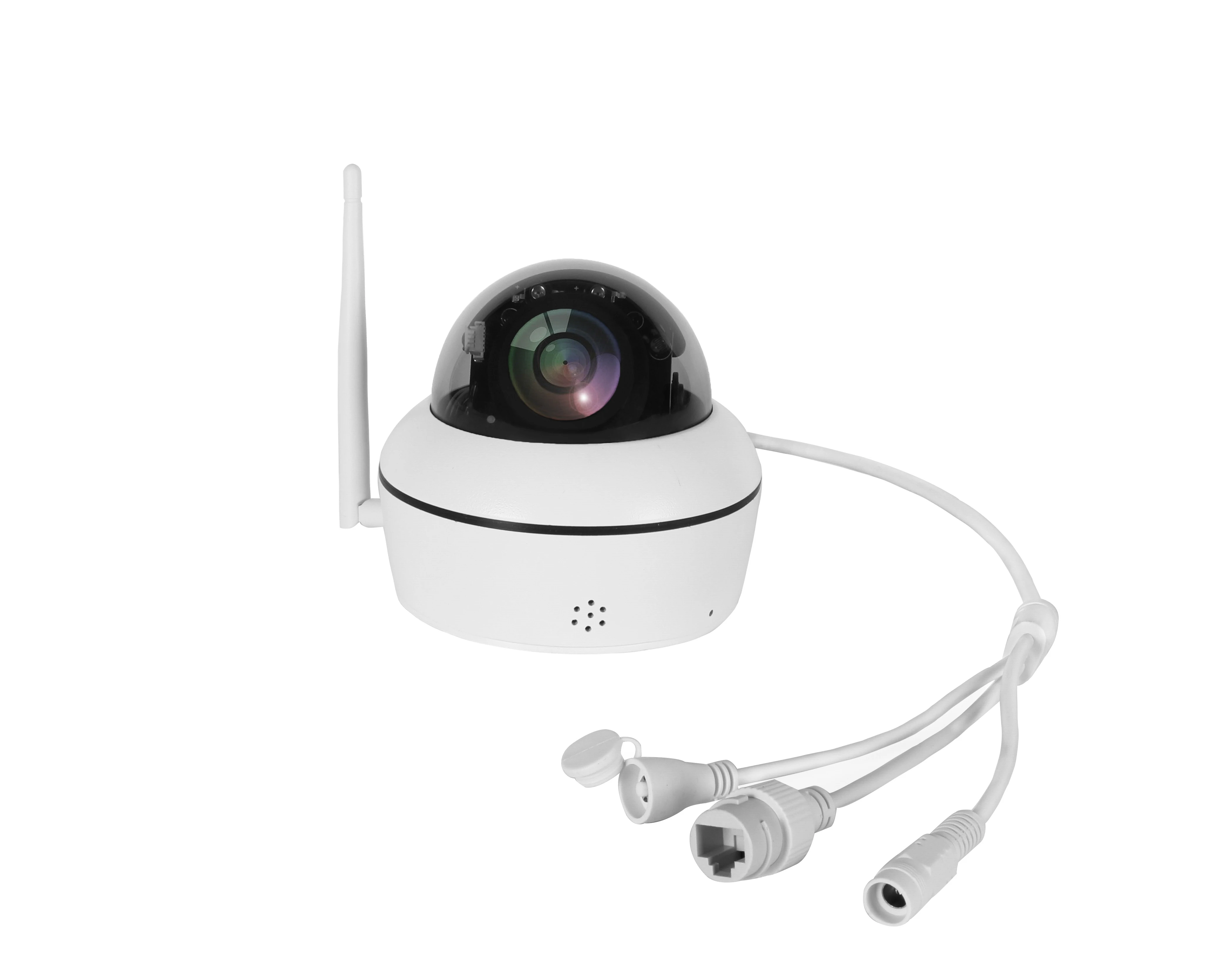WebRTC 5MP Mini PTZ Camera Dome POE Security 4X Optical Zoom Camera Auto Tracking CCTV Video Surveillance Cam IP66