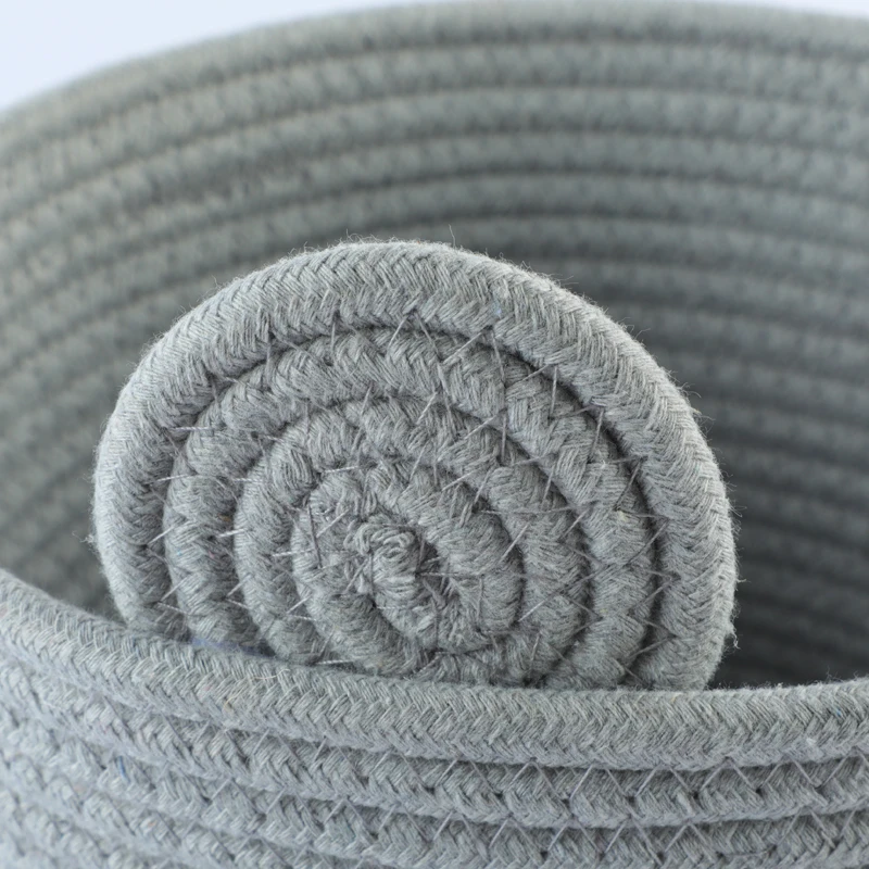 Wholesale Multiple Specifications Baby Cute Woven Basket Cotton Rope Storage Baskets