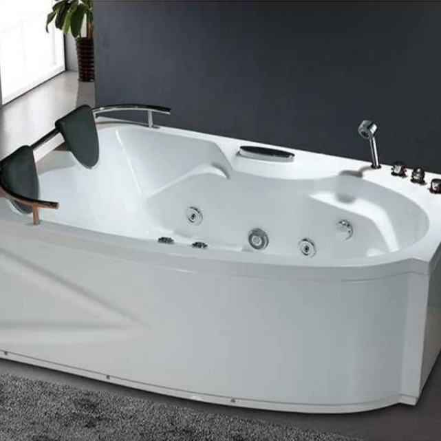 Big Whirlpool Massage Bathtub Oval Luxury Custom Size Acrylic Freestanding Tub