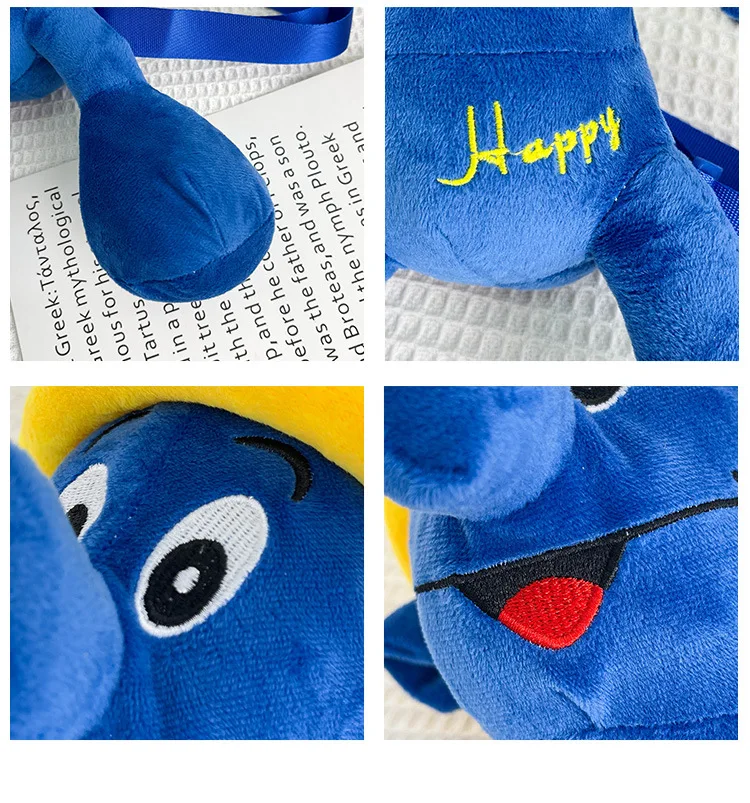 Cartoon smurf stuffed toy blue elf plush doll the smurfs plush hand bags anime plush toys