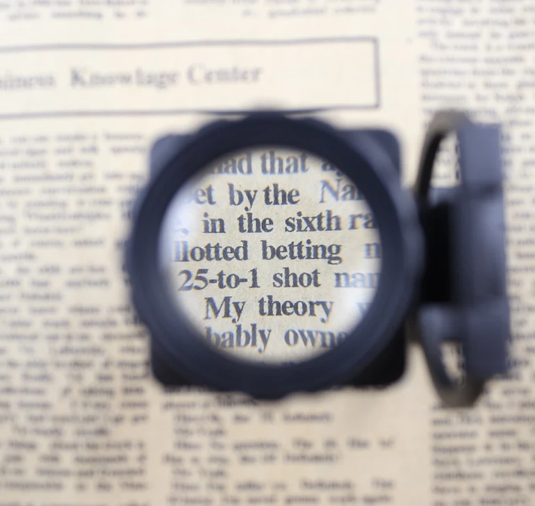 20X Full Metal Dual lens Textile fabric magnifier