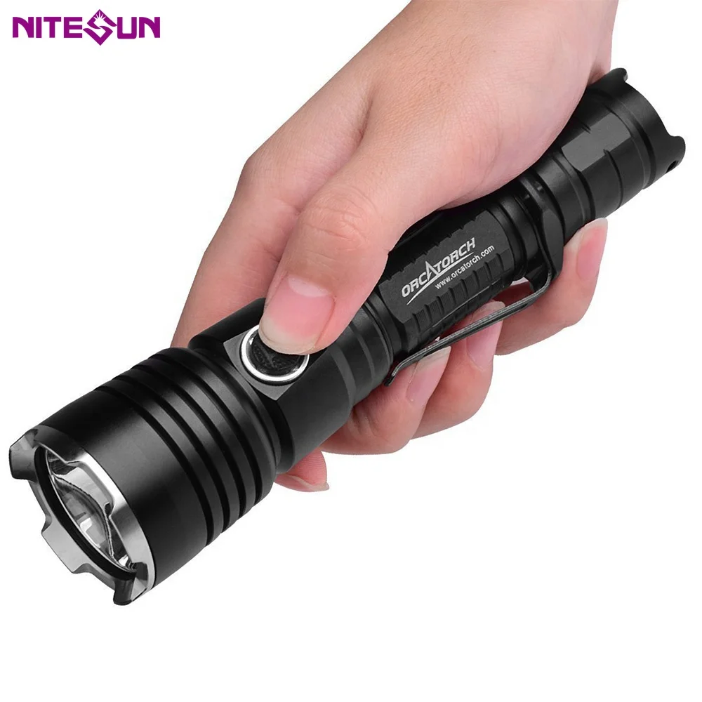 wholesale rechargeable led torch usb charge battery light for USB Rechargeable 45 tactical defense flashlight