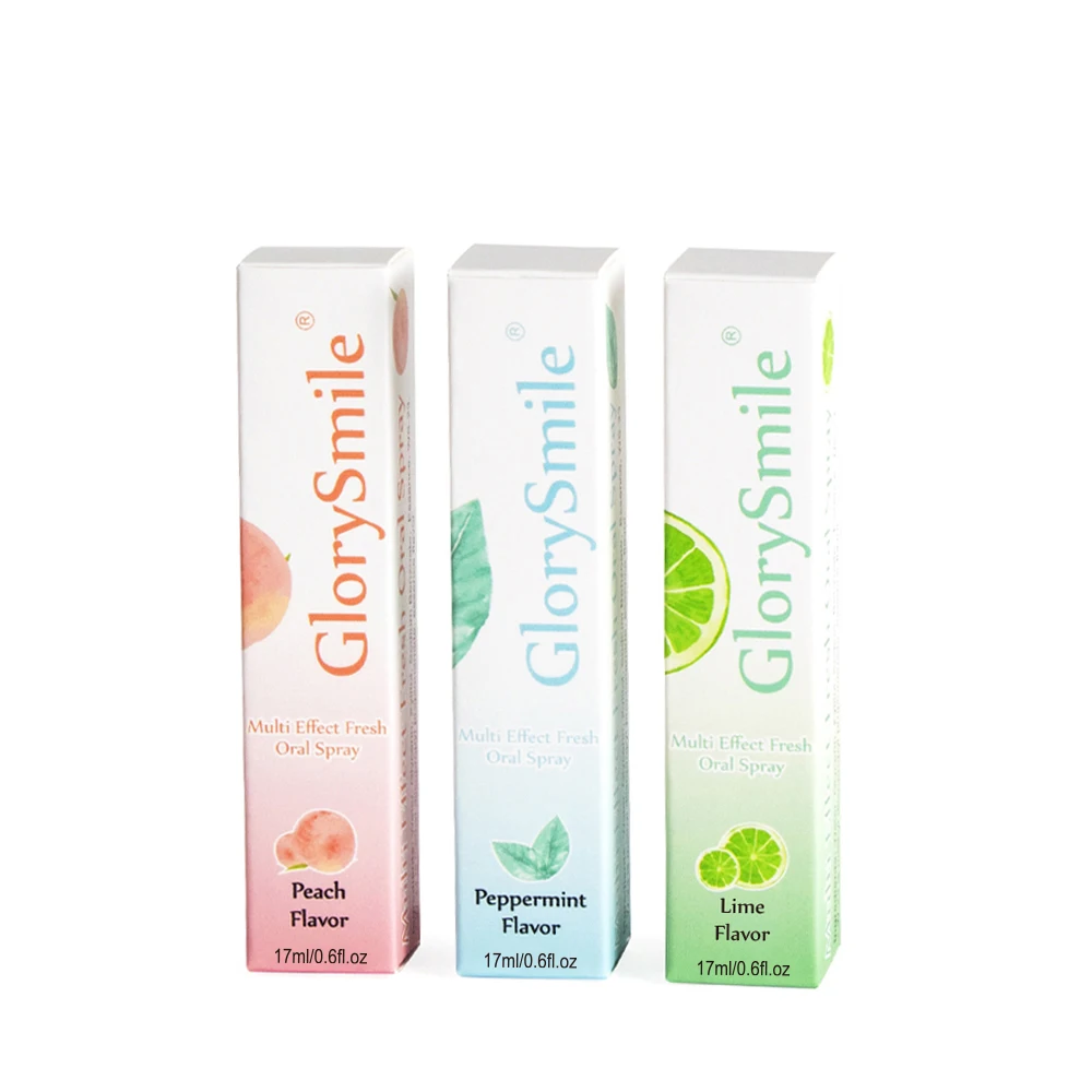 Частная марка, освежитель для полости рта, спрей для дыхания без спирта, персиковая мята, увлажняющий спрей для рта для плохого дыхания