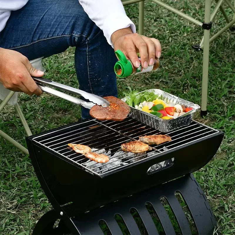Metal Barbecue Grill Folding Barbecue Tools Manufacturer Iron Outdoor Portable Charcoal Bbq Grills