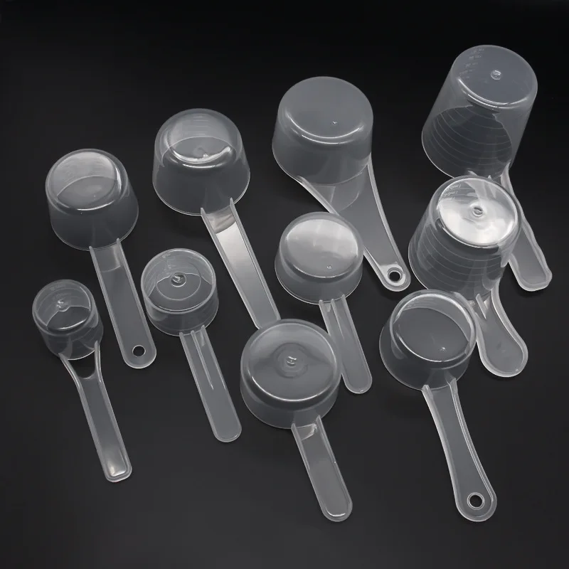 Plastic Measuring Spoons scoops for Powders Granules Pet Food Coffee Scoop 25g 50ml 50cc Long handle