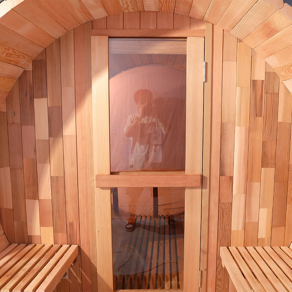 smartmak barrel sauna outdoor sauna room red cedar barrel steam saunas