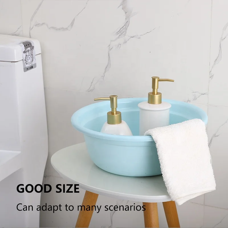 Multipurpose Colorful Eco-Friendly Household Round Durable Baby Plastic Basin Set Bath Plastic