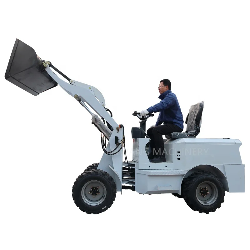 JinWang 600KG 800KG Front Loader on Wheels Mini Small Garden Loader Mini Construction Loaders