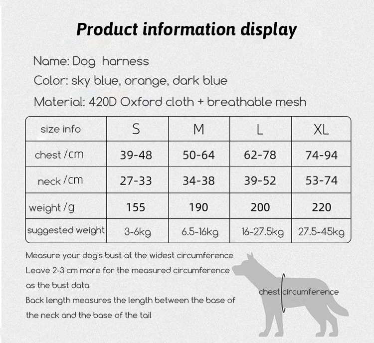 Factory Price Max Tension Customized Retractable Dog Leash Easy Walk Harness for 12 to 50 KG Pet automatic dog lead