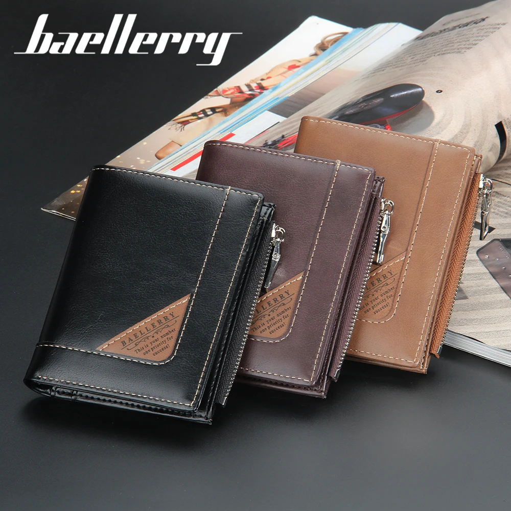 Male Small Portfolio Designer Famous Brand Short Men Wallet Coin Purse Carteras Man Wallet Bag Money Pocket Vallet