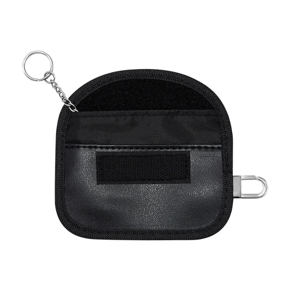 RFID Signal Blocking Bag Car Fob Jammer Signal Blocker Mini PU Wallet Car Lock Key Radiation Protection Cell Phone