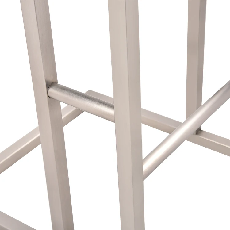 RED SUN 26 inches Two Bar Stool Counter Height Bar Stools with Footrest rectangular Backless Kitchen Dining Cafe Chair