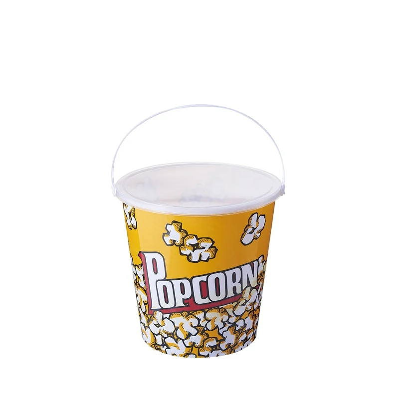 Popcorn Bucket Round Plastic Food,other Food Bowl with Custom Manufactures of Plastics Buckets D18*17.5cm JC0525+L+H Pp,plastic