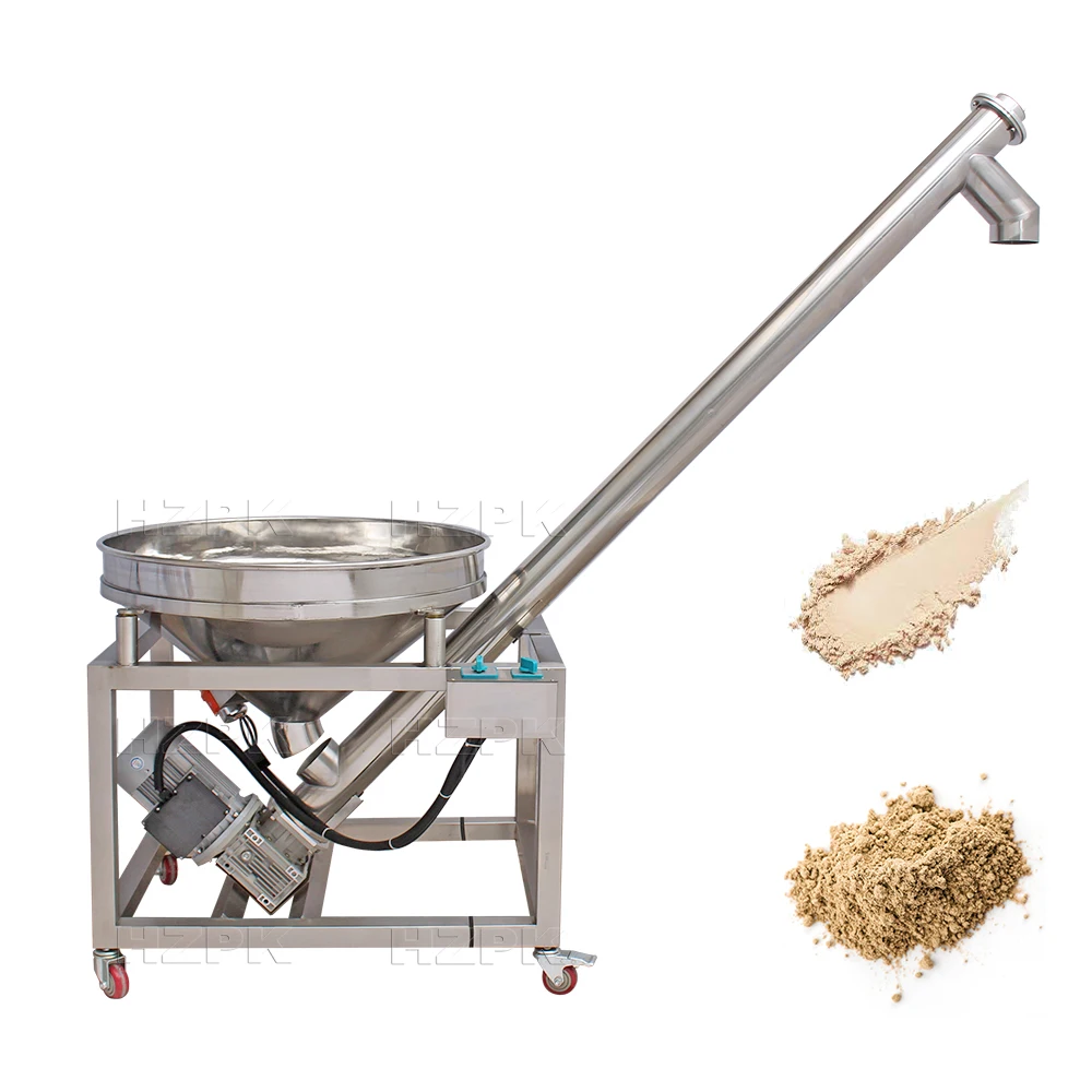 HZPK Automatic Grain Flour Vibratory Motor Powder Screw Auger Feeder Screw drive
