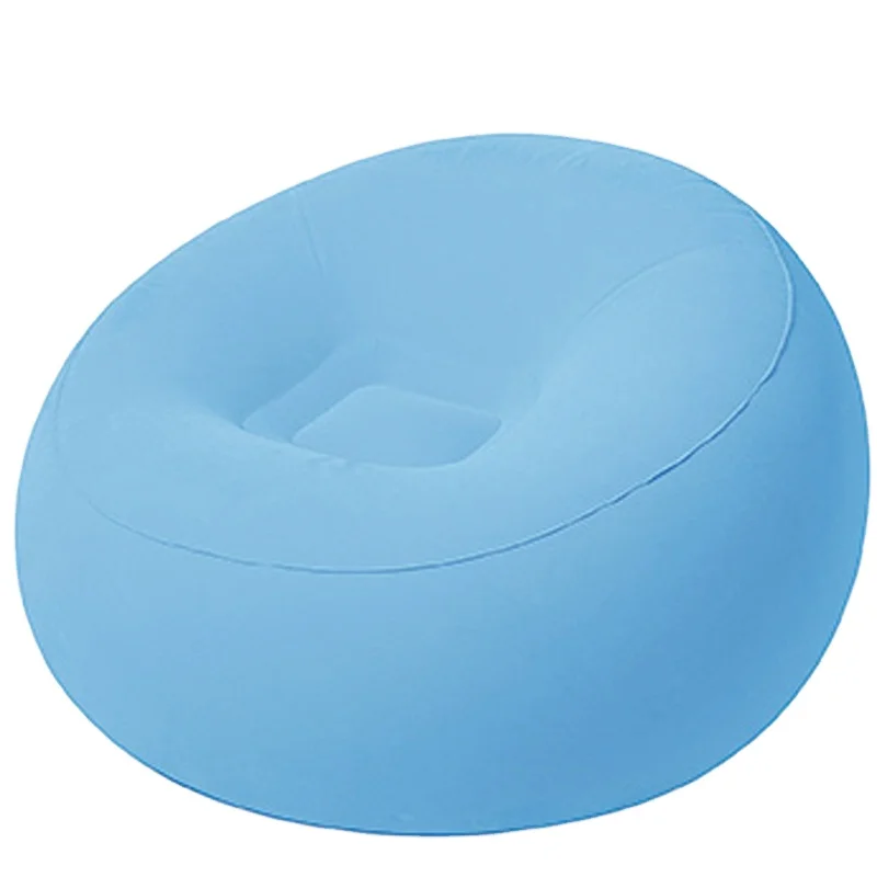 Comfortable Flocked Surface Inflatable Chair Sofa Relax Blow up Bean Shape Bag Lazy Indoor Outdoor Furniture