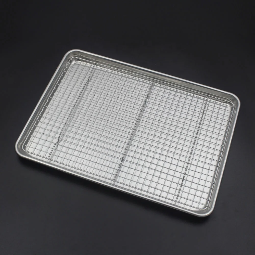 Алюминиевая половина листа для выпечки с полкой для приготовления пищи набор для выпечки тортов
