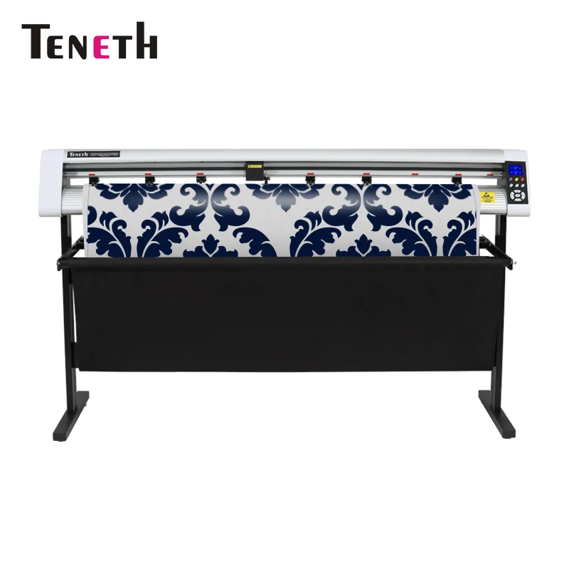 Teneth factory high precision cutting plotter with optical eye for vinyl stickers