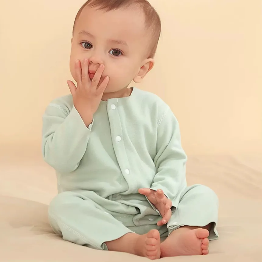 super soft warm customize knit baby jumpsuits cashmere baby clothes for unisex