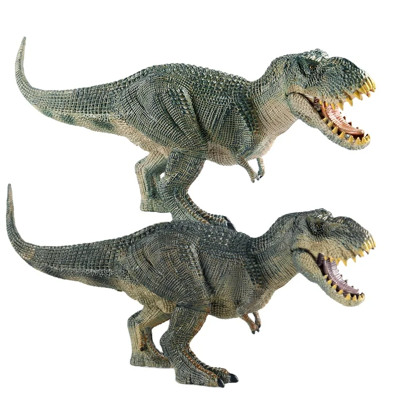 Oenux Wholesale Jurassic Dinosaur Animal Tyrannosaurus Rex Open Mouth Soild PVC Model Toy