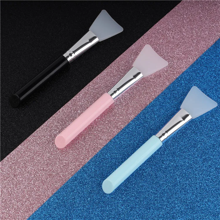 silicone face mask application brush eco mini pink