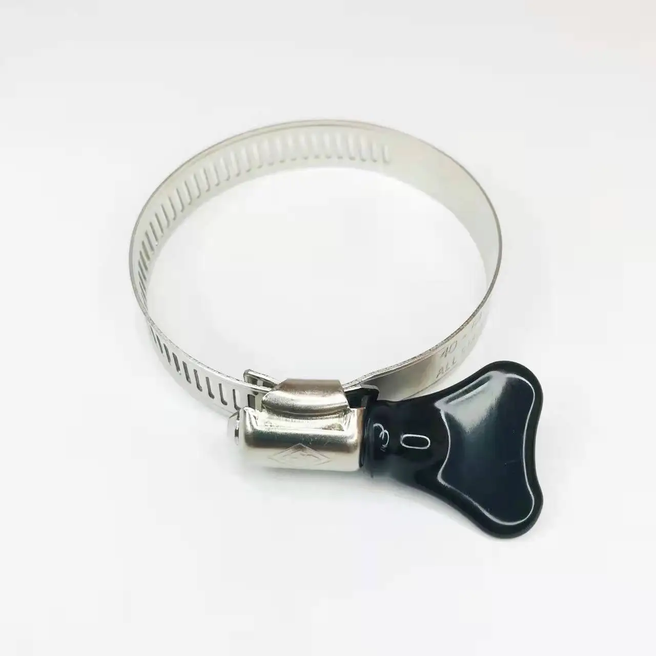 High Torque Solid Plastic Handle Butterfly Slot Galvanized Steel Tube Hose Clamp Lever Lock