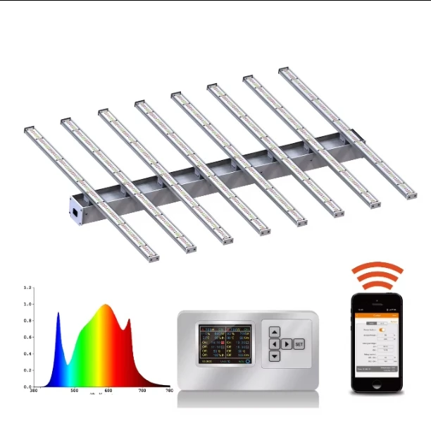 Vertical Farming 800W LED Grow Light Bar Full Spectrum Lm301h Evo Lm281b UV IR Veg High Cost Performance Lamp Hydroponic Indoor