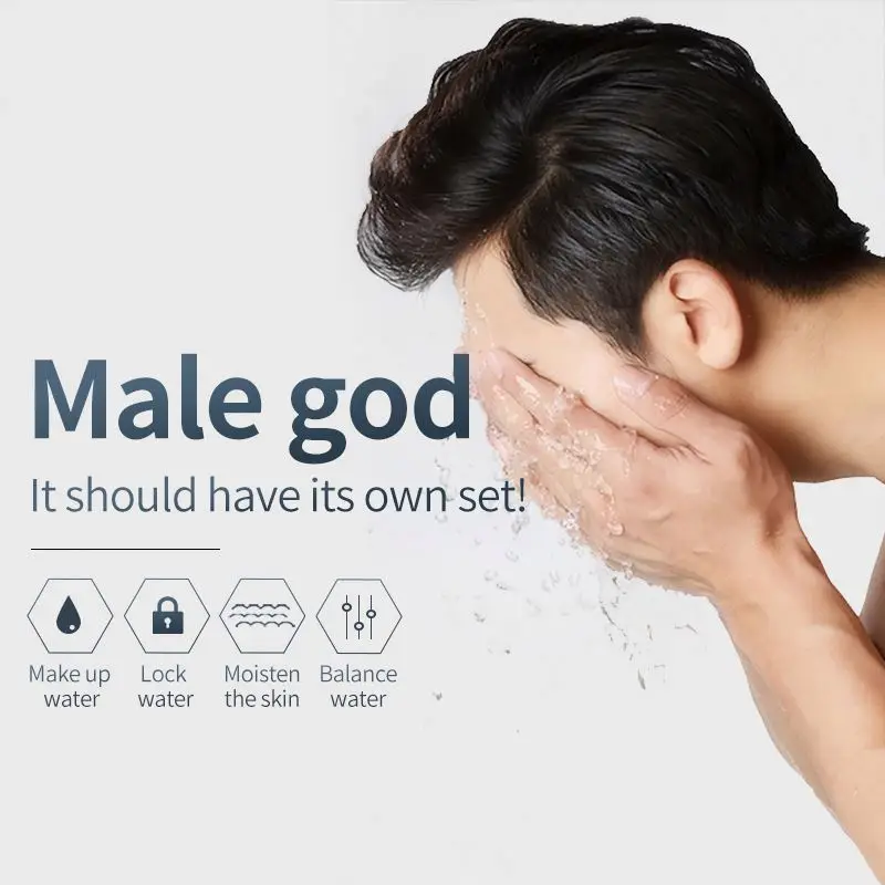 Private Label Mens Skincare Products Acne Treatment Repair Moisturizing Oil Control Skin Care Set for Men Face