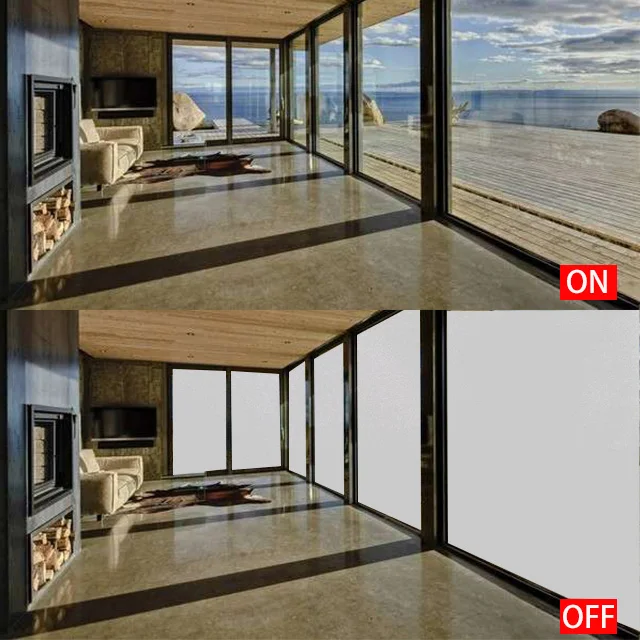 Filmbase Flexible Smart Glass Film With Peel-and-stick Convenience Pdlc Magic Window Film