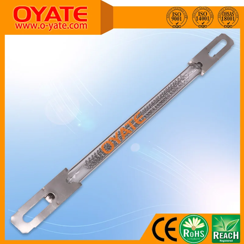 520mm 1600w R7S Fast medium wave halogen Infrared Quartz Heating Element for Flash Dryer