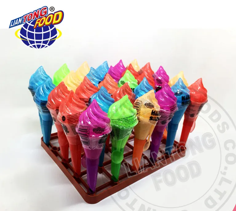 
 Упаковано в порошок сахара и жевательной резинки фруктовые ароматы в несколько цветов мороженого форм  