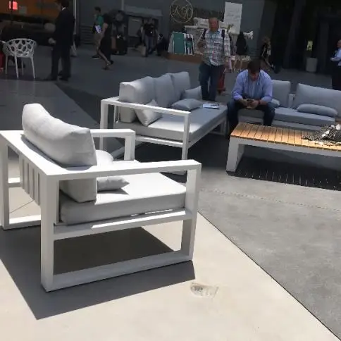 2020 White Thick Thickness Aluminum Frame Sofa Outdoor Furniture JX-1458