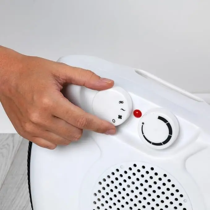 Portable Mini Electric Space Heater with Overheat Protection Bladeless Desktop Fan for Home Car Use Handy Personal Room Heater