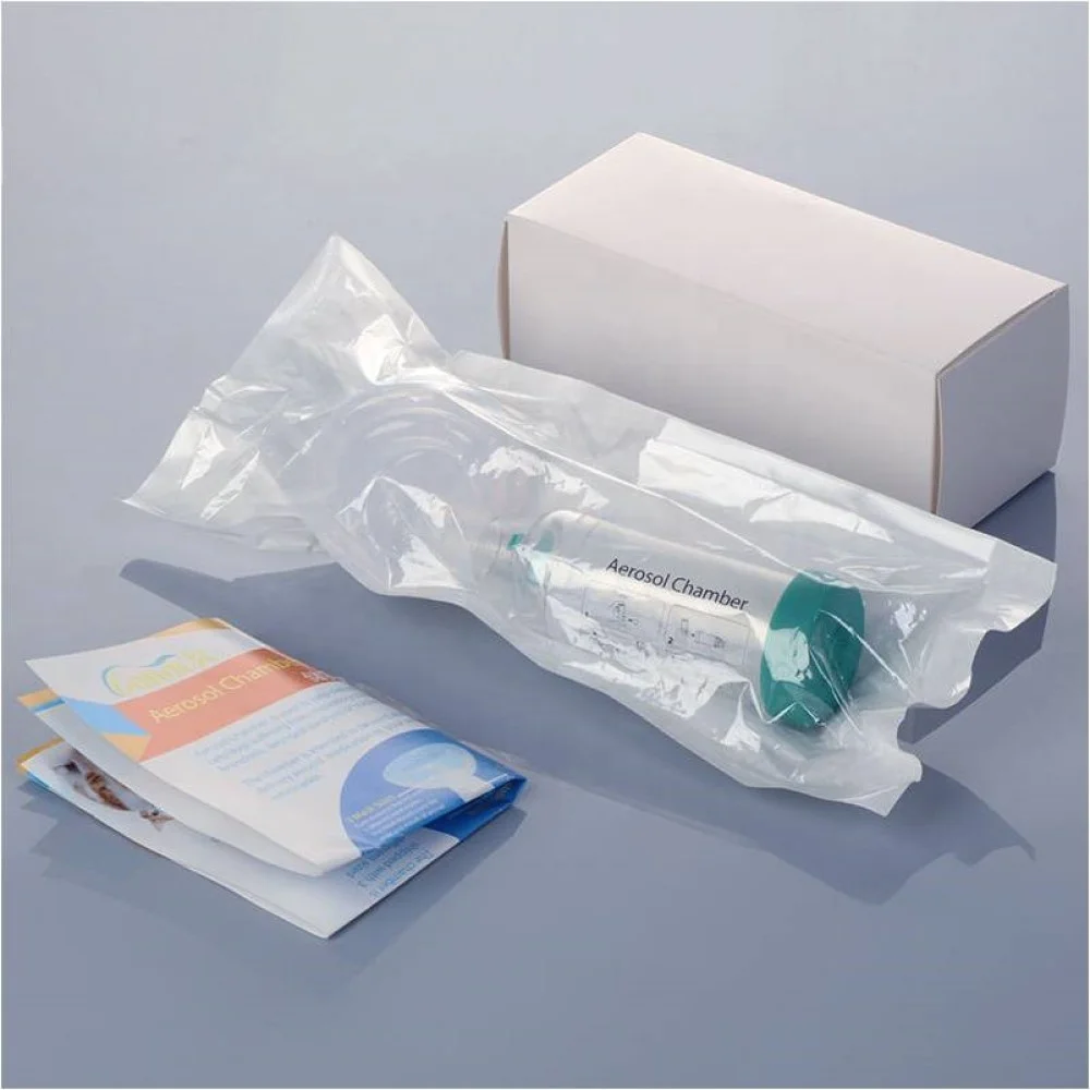 High Quality Reusable PVC and Silicone MDI asthma chamber aerosol spacer inhaler aerosol spacer for humans and pet