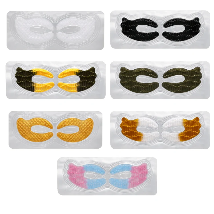 No Logo Butterfly Shape Gold Crystal Eye Mask Hydrating Dark Circle Under Eyes Collagen Eye Patch Parches Para Ojos