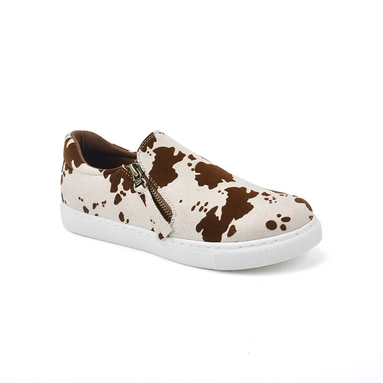 Hot sell elegant style white casual shoes women pu shoes casual