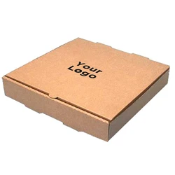 Wholesale Custom Design Printed Food Grade Biodegradable Packaging Pizza Boxes with Logo