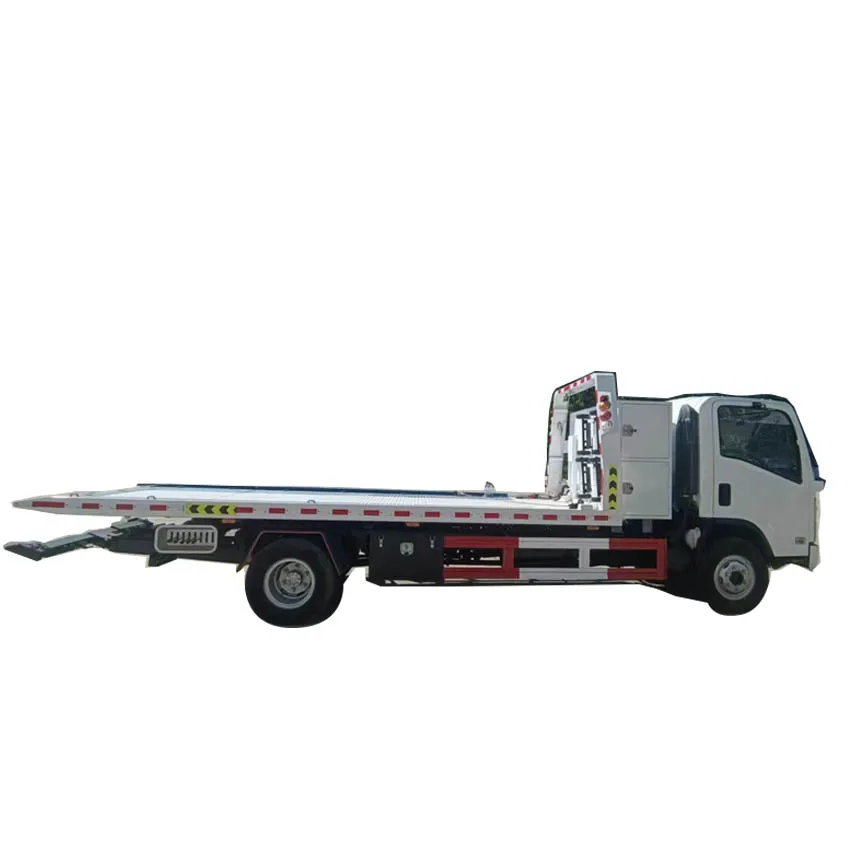 Best Condition ISUZUs 700P Car Carrier Tow Truck Road Rescue Rollback Trailer 5 Tons Flatbed Platform Wrecker for Sale