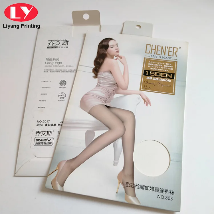 Envelope Style Pantynose Packaging Boxes Full Color Panty-hose packaging Paper Box Custom Printed Stocking Packaging