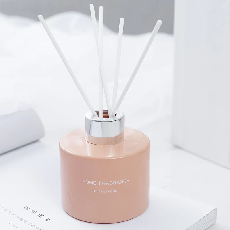 Different colors air fresher long lasting bedroom natural fragrance oil aromatic essential oil home reed diffuser perfume