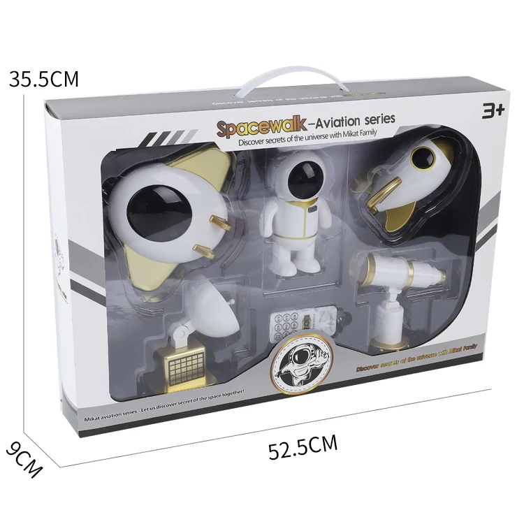 
Teaching kids knowledge space toys plastic 5 in 1 spacewalk science kits toy 
